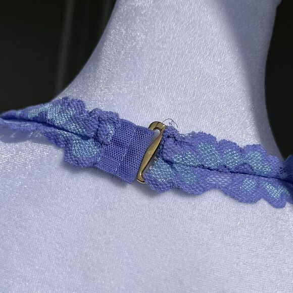 Victoria’s Secret Lavender Lace Halter Babydoll Chemise – Size L - Picture 5 of 9